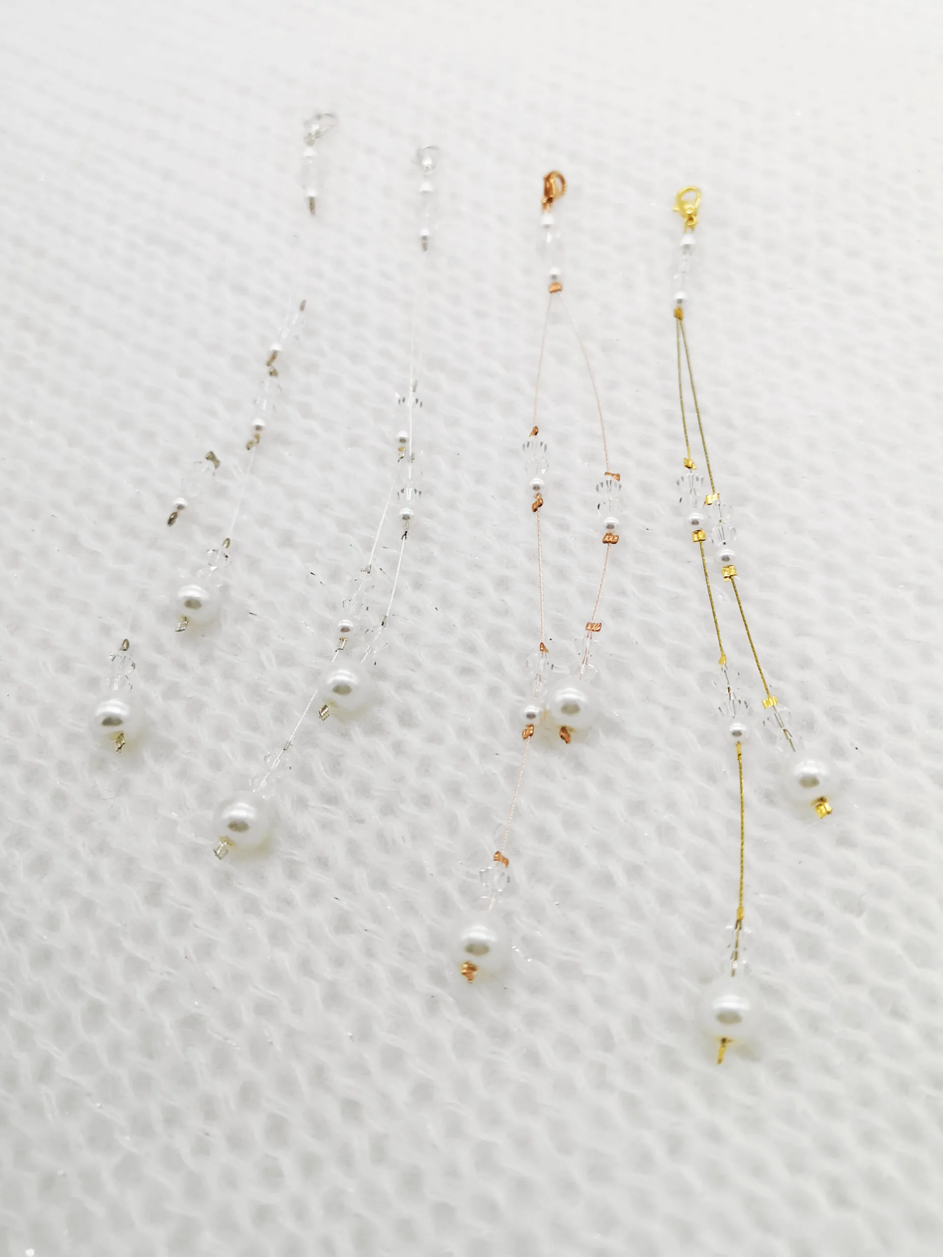 #long charm - pearl