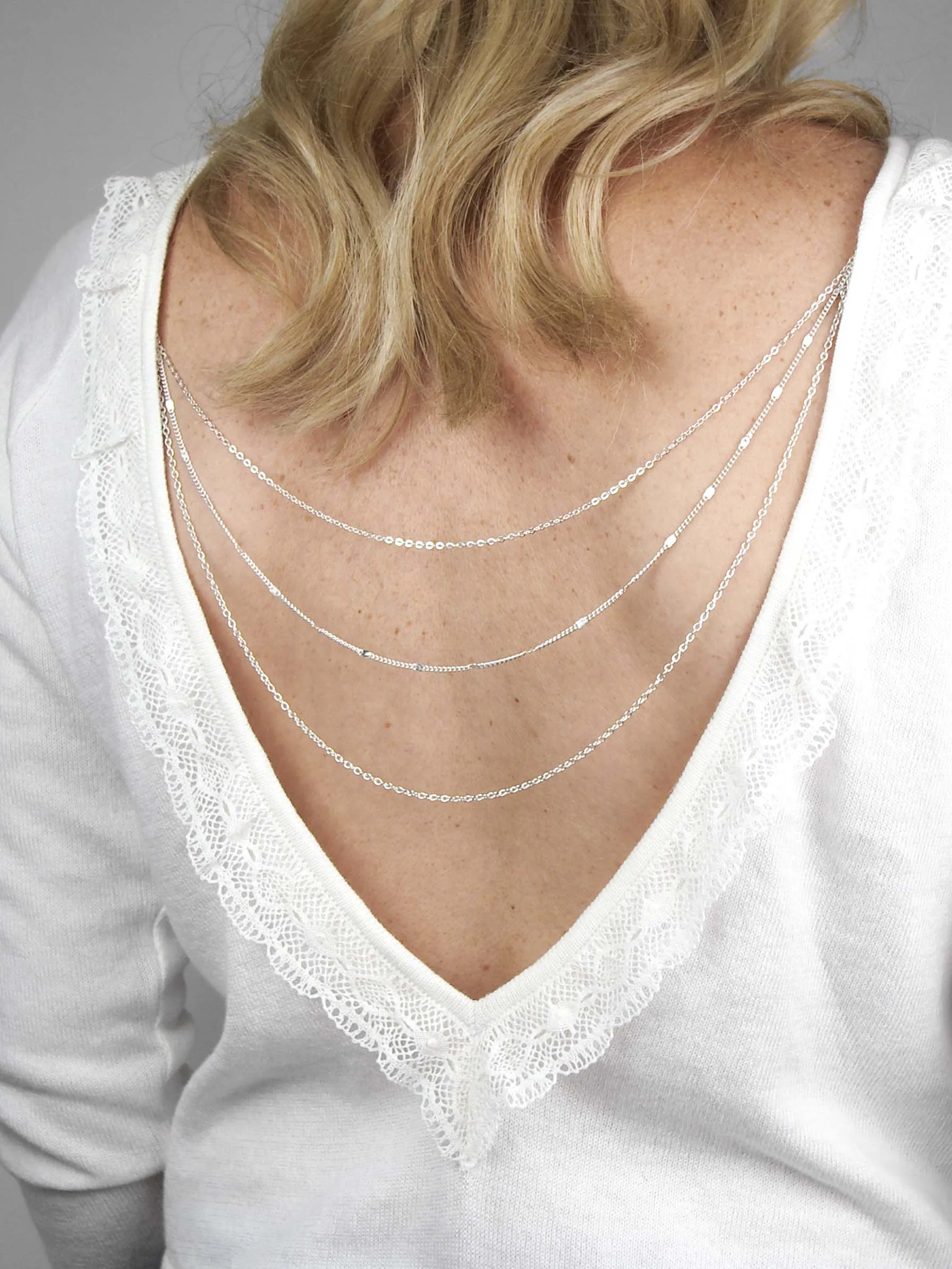 #mixed backlace metal 3 reihig/row